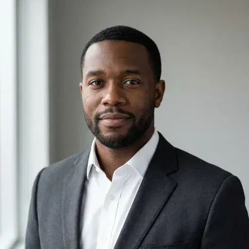 Foto de perfil de Paul Brown para el ejemplo Corporate.