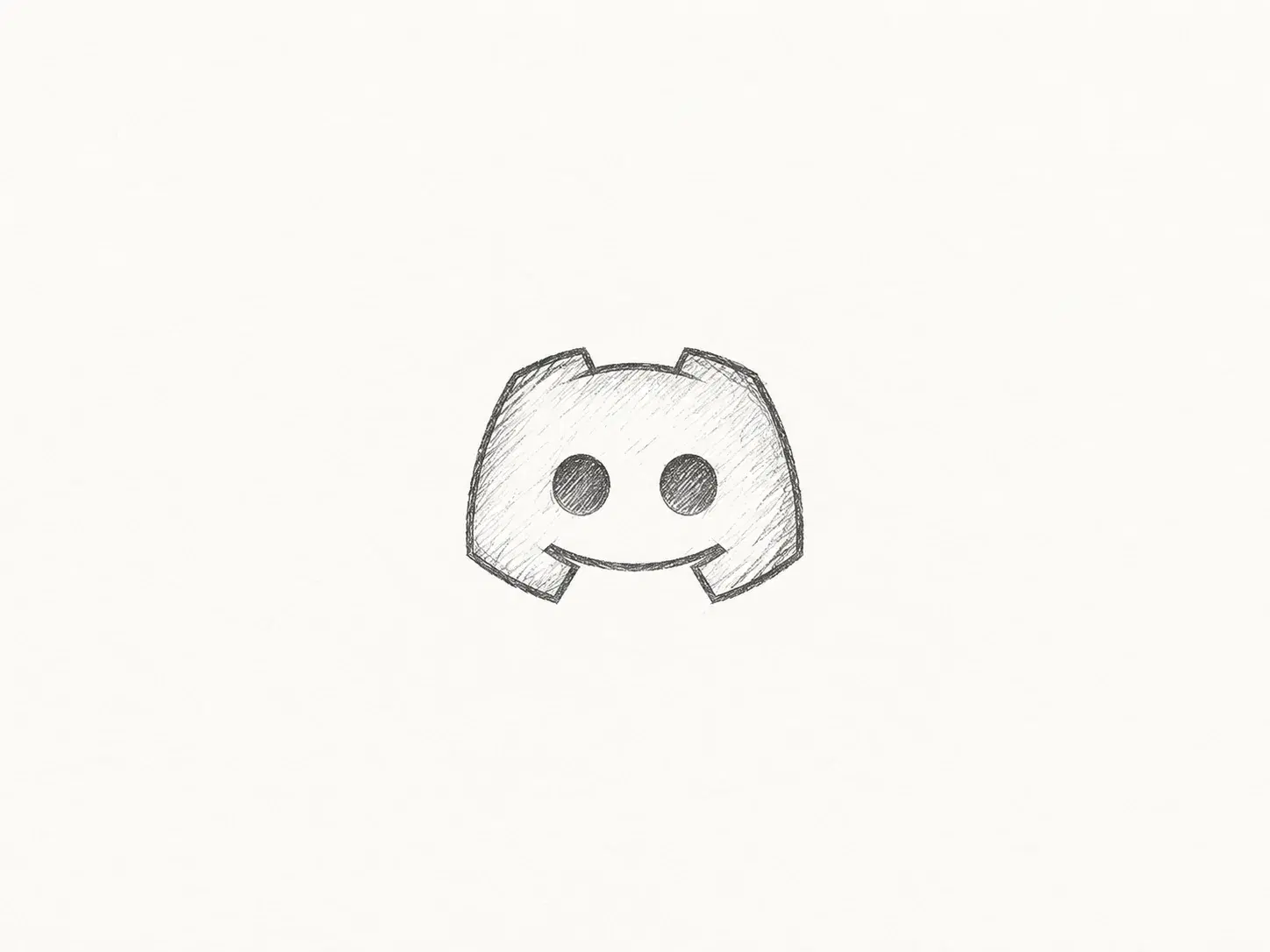 Ilustración a lápiz del logotipo de Discord.